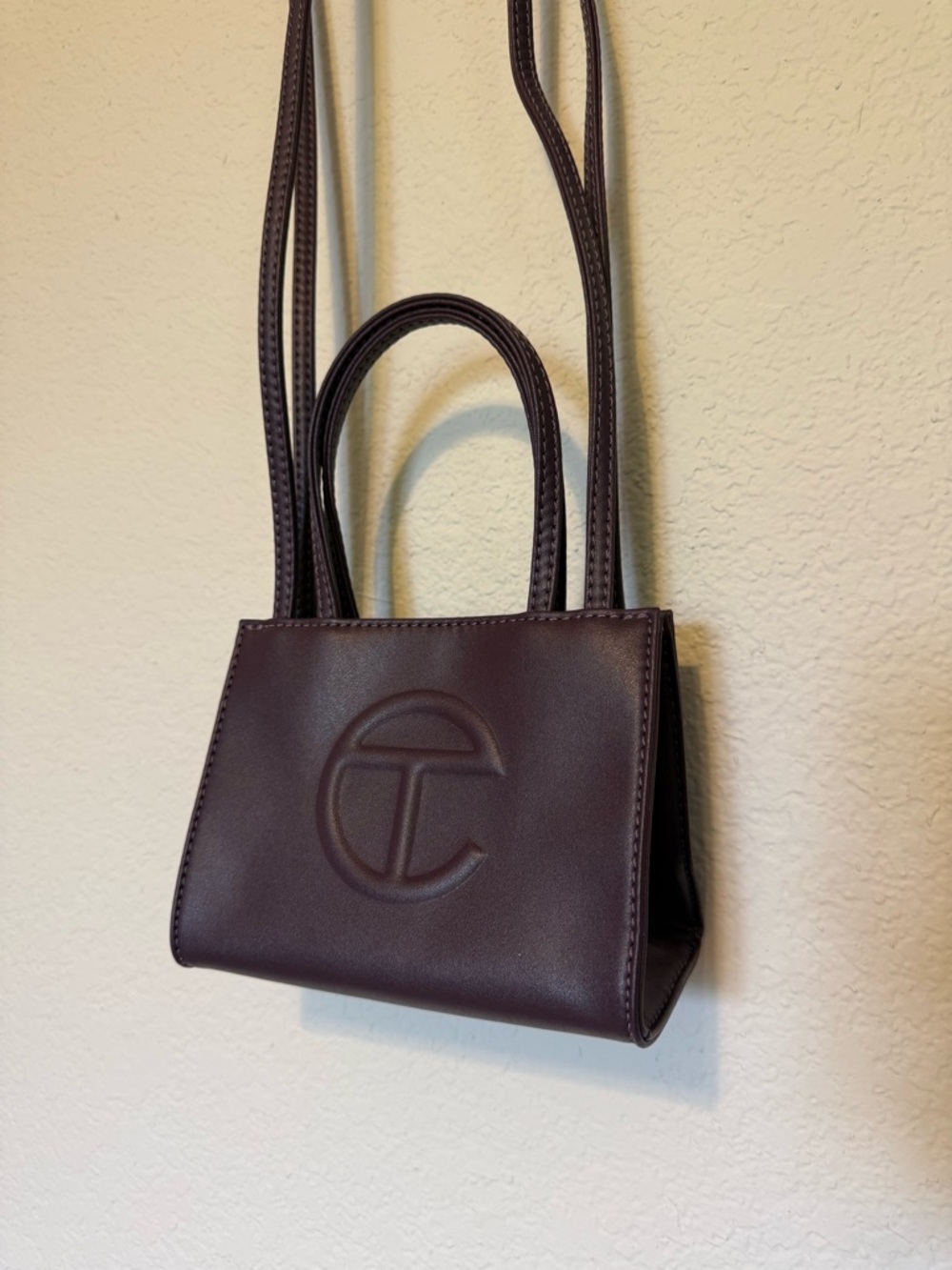 Telfar | Eggplant small Crossbody mini Tote